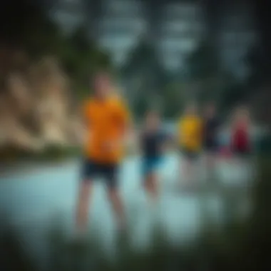 Group of athletes enjoying outdoor activities in Adidas Aeroready shorts