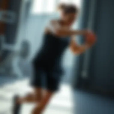 Dynamic athlete wearing Adidas Aeroready shorts during a workout