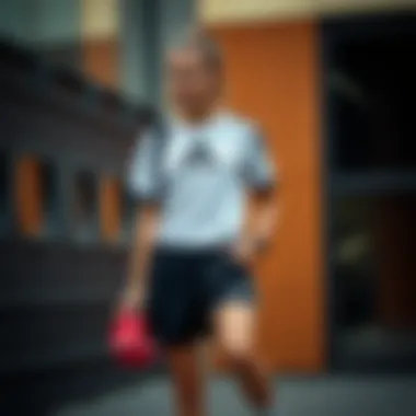 Stylish outfit featuring Adidas Aeroready shorts complemented by athletic gear