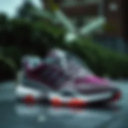 Elegant design of adidas Ozweego shoes showcasing stylish elements