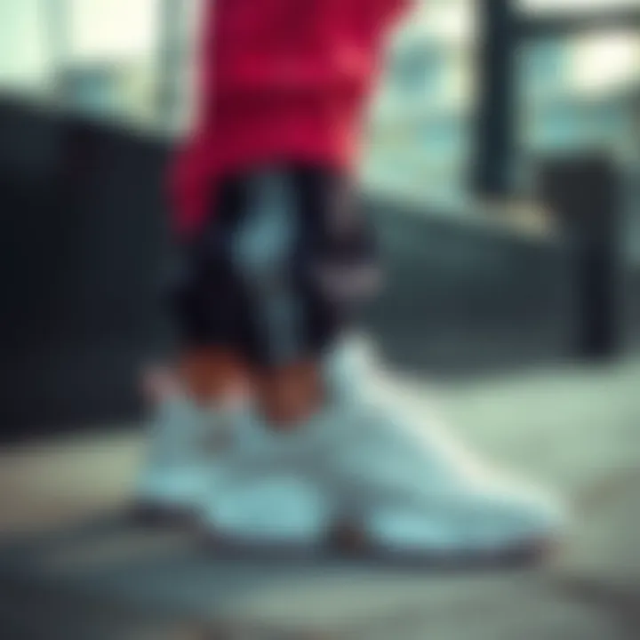 Adidas Ozweego shoes paired with sporty casual outfit.