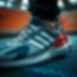 Close-up view of the adidas Tensaur Beyaz sneakers showcasing the sleek design.