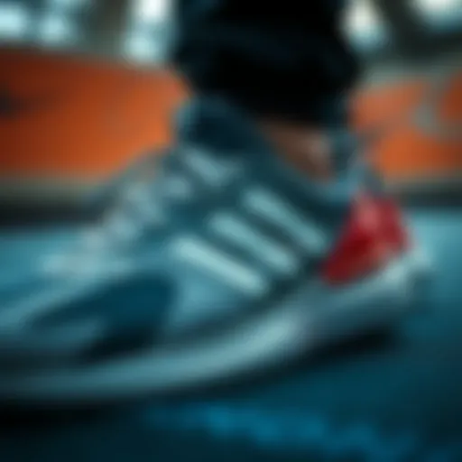 Close-up view of the adidas Tensaur Beyaz sneakers showcasing the sleek design.