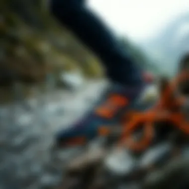 User testing Adidas Terrex R3 in challenging terrain