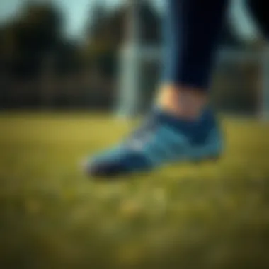 Adidas Turf Shoes in Action Adidas turf soccer shoes in action on a grass field