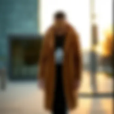 Stylish long coat perfect for outdoor activities