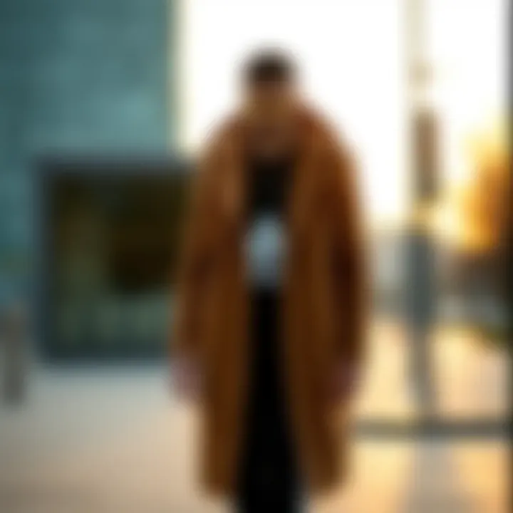 Stylish long coat perfect for outdoor activities