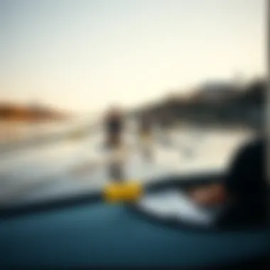 Rowing Technique in Action A group of athletes practicing their rowing technique on a river