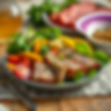 Creating Balanced Meals with Protein A balanced meal featuring lean meats and greens