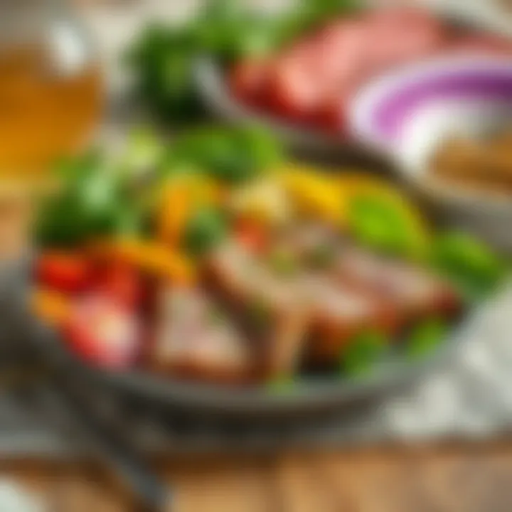 Creating Balanced Meals with Protein A balanced meal featuring lean meats and greens