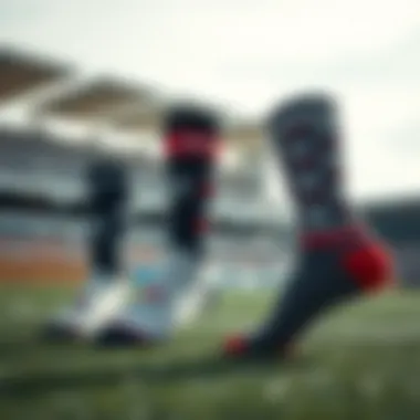 Different designs of Beşiktaş socks showcasing modern trends