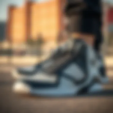 A close-up of Boyner basketball shoes showcasing their unique design and craftsmanship