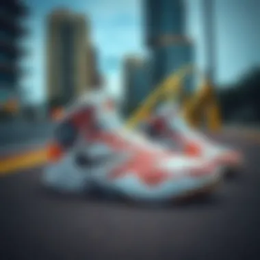 A stylish arrangement of Boyner basketball shoes in urban settings