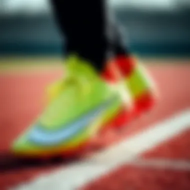 Close-up of Nike Mercurial's unique design features