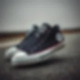 Elegant black Converse Chuck 70 shoes showcasing their stylish design