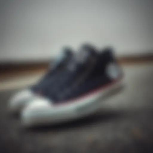 Elegant black Converse Chuck 70 shoes showcasing their stylish design