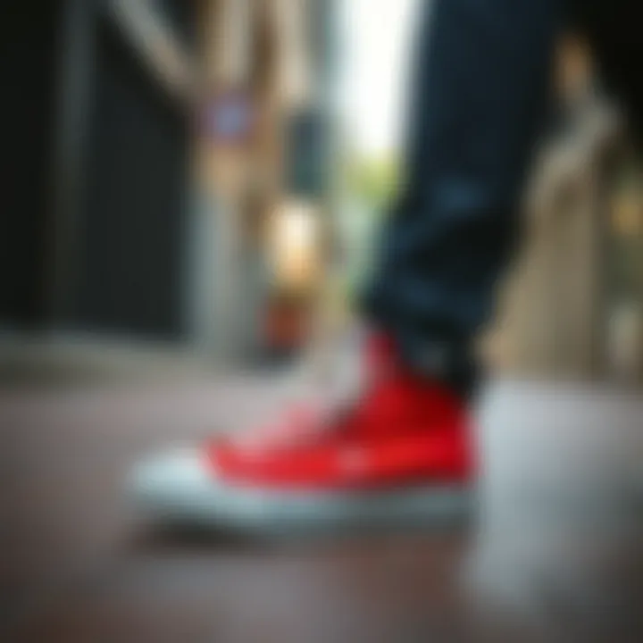 Fashionable Outfit with Chuck 70 Fashionable outfit featuring Converse Chuck 70 shoes in a casual setting