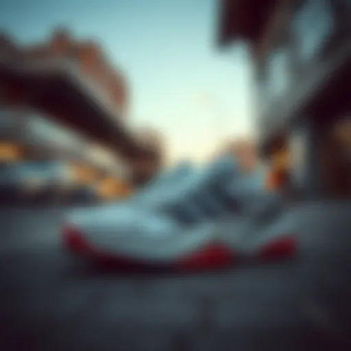 Urban Elegance with Dass-Ler Sneakers Stylish Dass-Ler sneakers showcased in urban setting