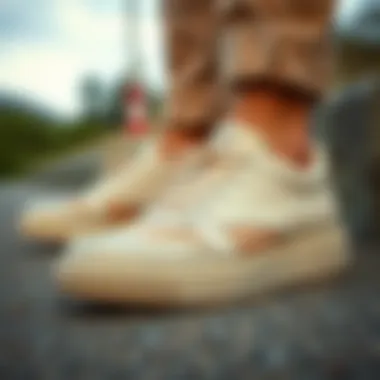 Close-up of Dockers shoes highlighting material quality