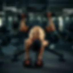 Dumbbell bench press exercise technique