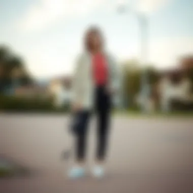 An elegant outfit combination featuring Converse shoes for a fashionable look