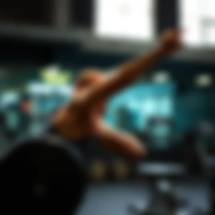 Dynamic arm workout showcasing effective techniques