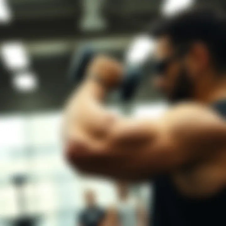 Strength training session focused on arms