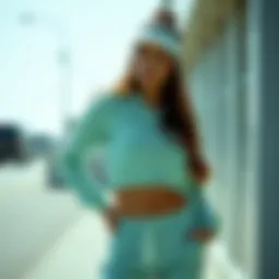 A stylish outfit reflecting the mint color trend in sportswear