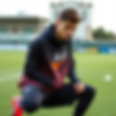 Fashionable outfit with Nike Mercurial as the centerpiece