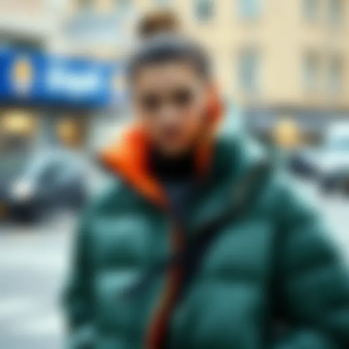 Fashionable layering with a puffer jacket