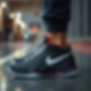 Stylish design of Nike basketball shoes for athletes