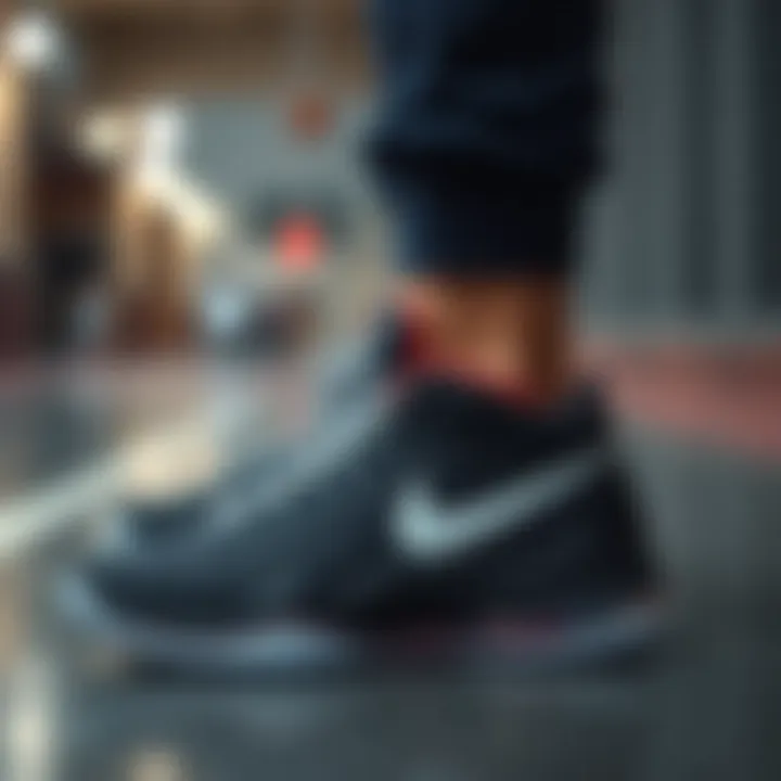 Stylish design of Nike basketball shoes for athletes