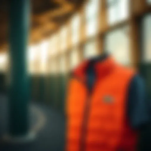 Lacoste Vest in Sporty Environment Stylish Lacoste vest displayed in a sporty setting