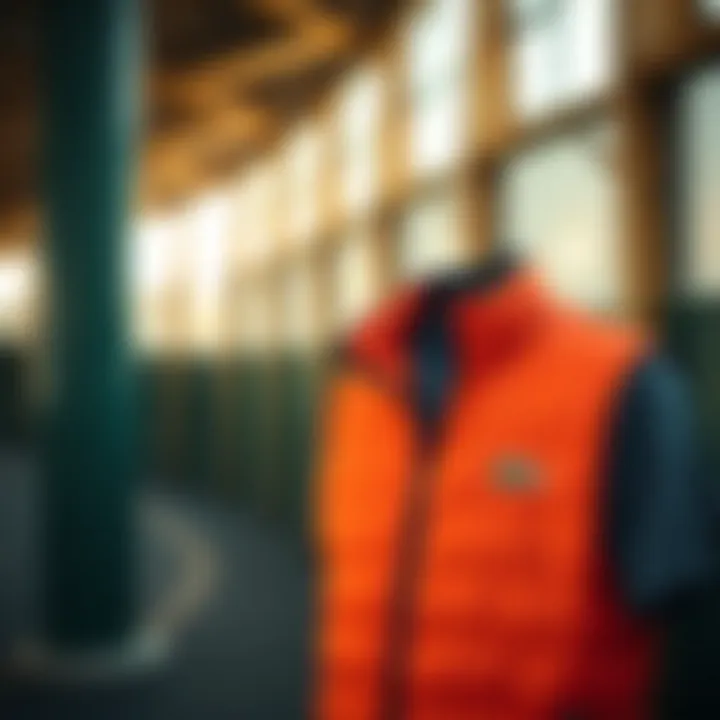Lacoste Vest in Sporty Environment Stylish Lacoste vest displayed in a sporty setting