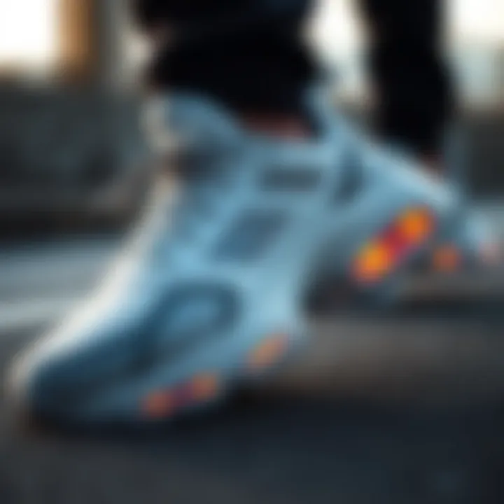 Close-up of Lescon's innovative sneaker technology