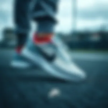 Active lifestyle representation with Nike shoes in action