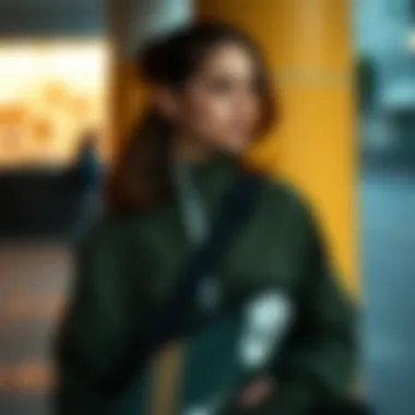 Fashion-forward styling with Nike messenger bag