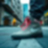 Stylish Nike boots showcased in an urban setting