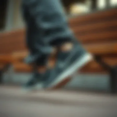 Dynamic movement showcasing the Nike Legend Essential footwear in action