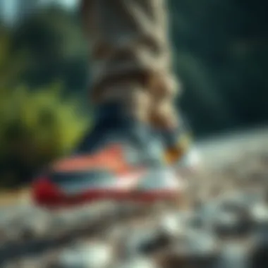 Nike shoes in action during outdoor activities