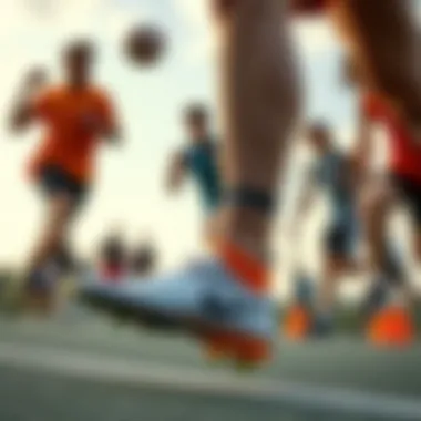 Group of athletes engaging in various sports while wearing Nike sock-style cleats