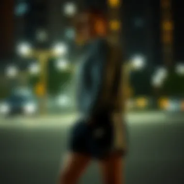 Fashionable outfit combination featuring Nike sports shorts