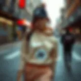 Dynamic sports fashion showcased in urban settings