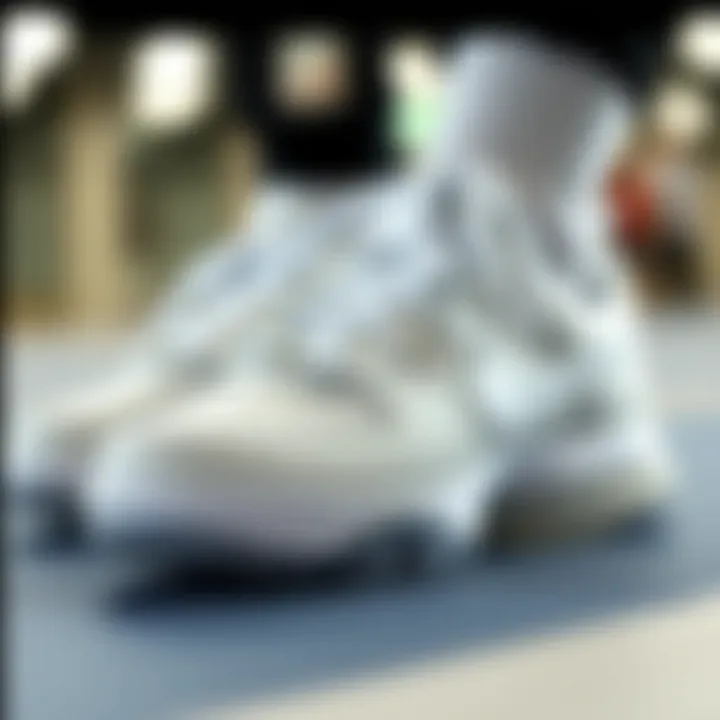 User Testimonials for Nike White Sneakers Detailed view of user testimonials showcasing satisfaction with Nike white sneakers