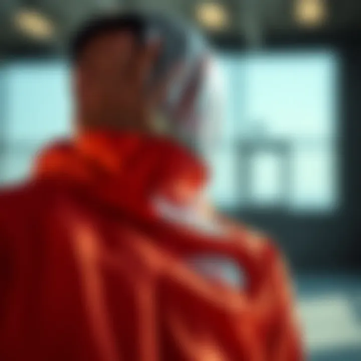 Athlete demonstrating the breathability of Futurelight fabric