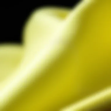 Close-up of polyester fabric texture with performance features