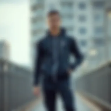 Modern Polyester Tracksuit Design Stylish polyester tracksuit showcasing modern design