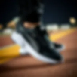 Stylish Puma black sneakers showcasing elegant design