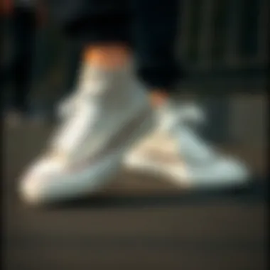 A satisfied user showcasing their Converse sneakers in a casual setting