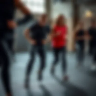 A group of athletes showcasing black Air Max during a workout